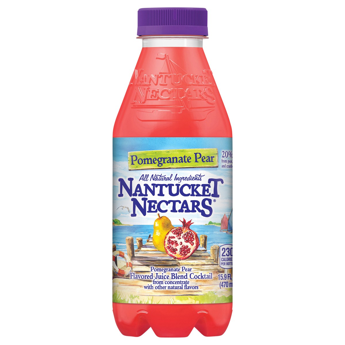 slide 5 of 13, Nantucket Nectars Pomegranate Pear, 15.9 fl oz bottle, 15.90 fl oz