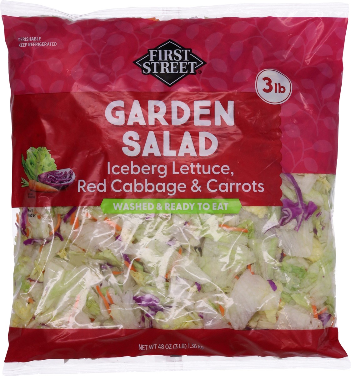 slide 9 of 14, First Street Garden Salad, 3 lb
