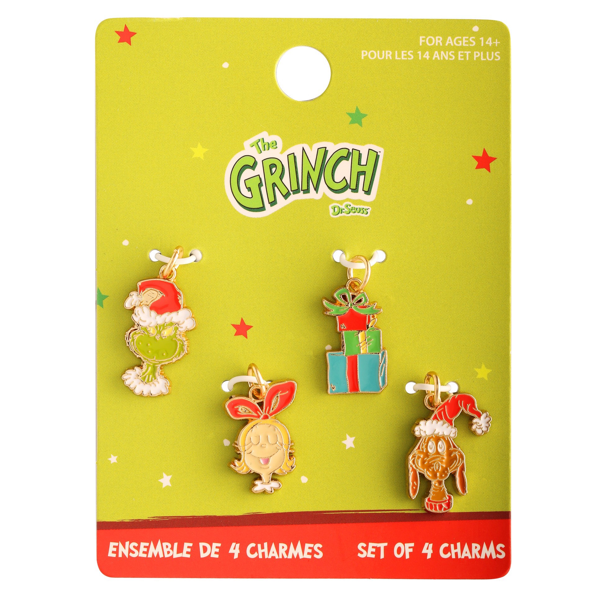slide 2 of 3, Dr. Seuss The Grinch Enamel Charm Set, 0.92 in x 0.4 in x 0.06 in