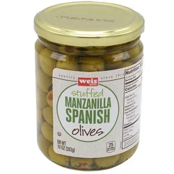 Weis Quality Stuffed Manzanilla Spanish Olives