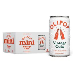 Olipop Vintage Cola Mini Soda - 6 x 7.5 fl oz Cans