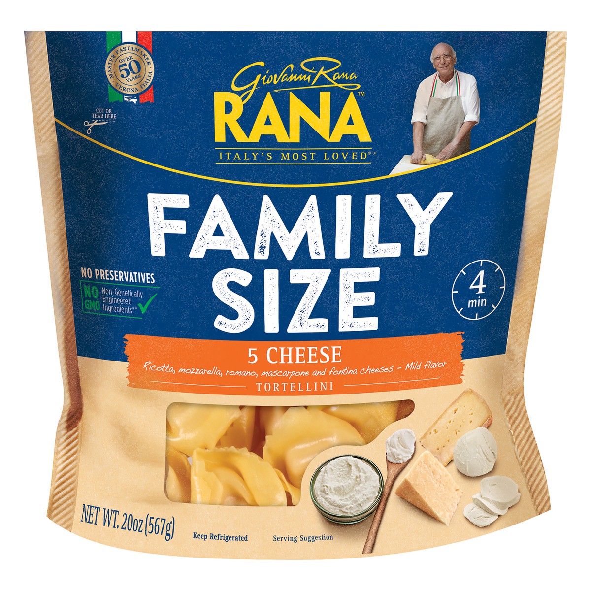 slide 1 of 6, Rana 5 Cheese Tortellini - 20oz, 20 oz