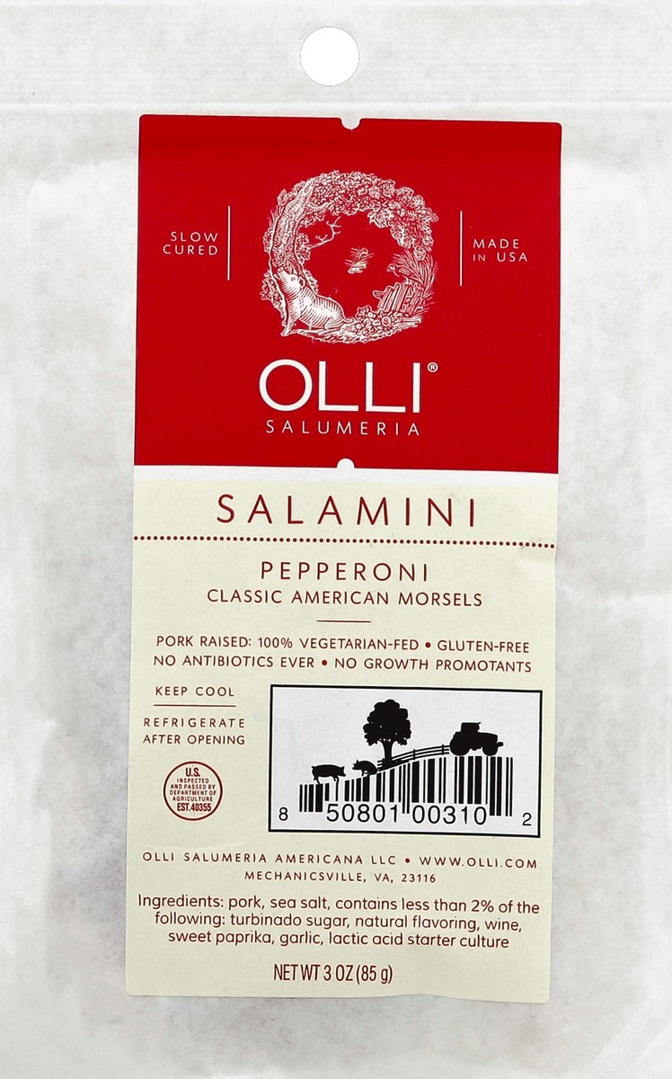 slide 2 of 3, Olli Salumeria Salamini 3 oz, 3 oz