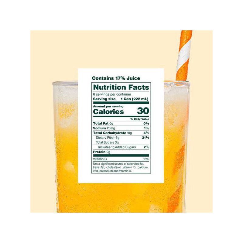 slide 6 of 6, Olipop Orange Cream Mini Soda 6 - 7.5 fl oz Cans, 6 ct