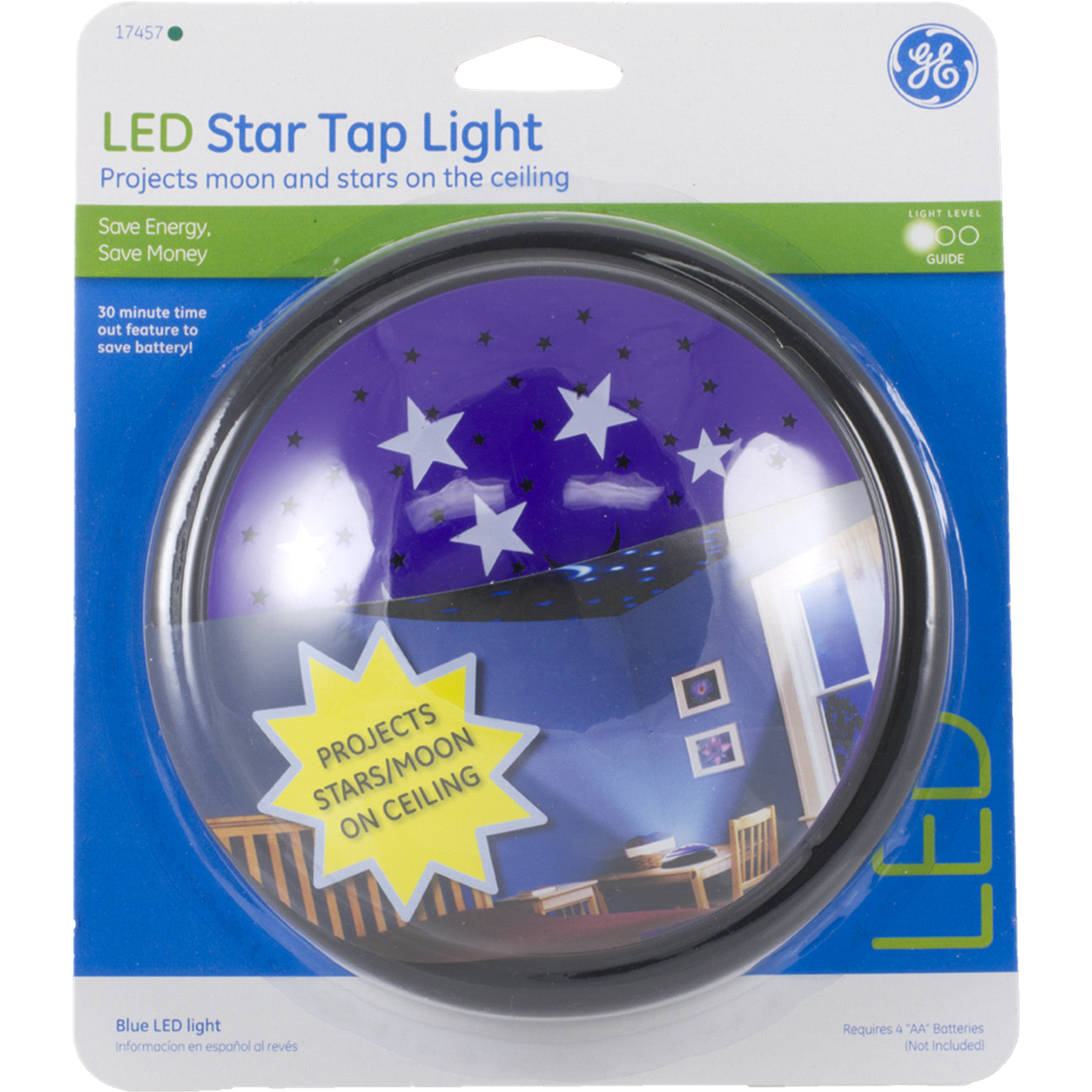 slide 1 of 3, GE Star Tap Light 1 ea, 1 ea