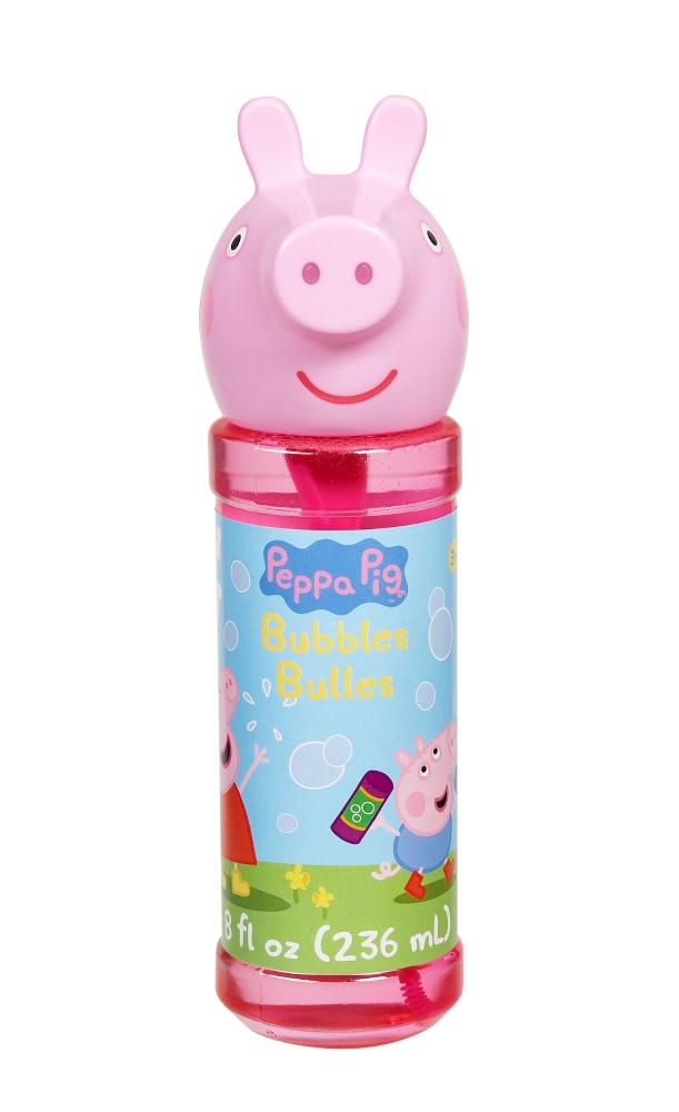 slide 1 of 1, Fubbles Little Kids Peppa Pig Bubble Bottle, 8 fl oz