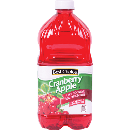 slide 1 of 1, Best Choice Cranberry Apple Juice Cocktail - 64 oz, 64 oz