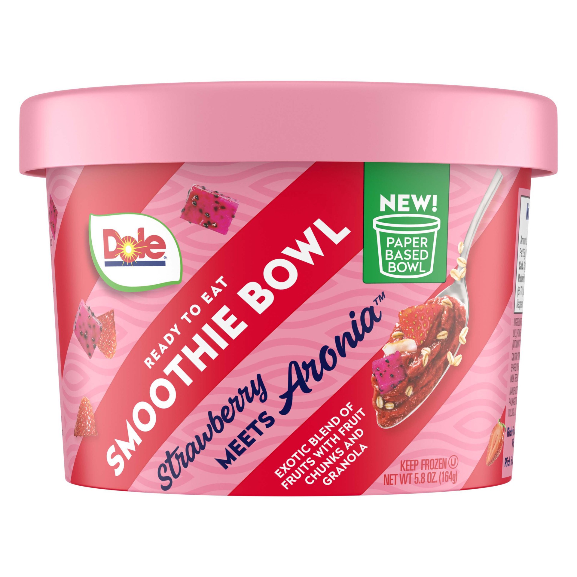 slide 1 of 1, Dole Smoothie Bowl Strawberry Meets Aronia, 5.8 oz