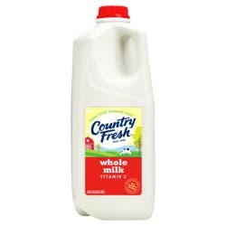 Country Fresh Whole Vitamin D Milk 64 oz Half Gallon