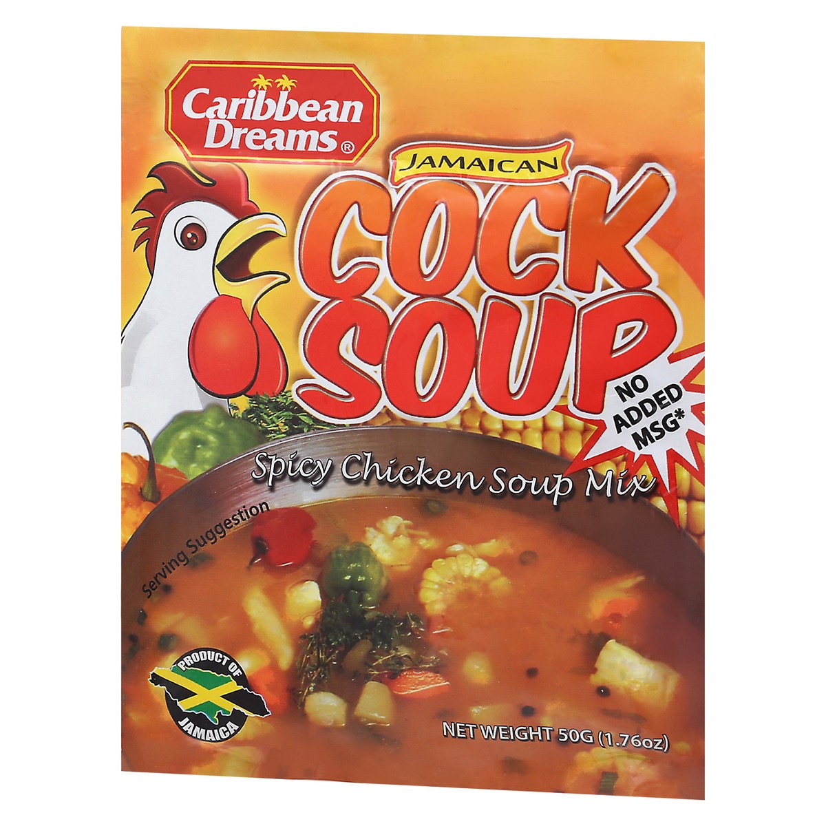 slide 8 of 9, Caribbean Dreams Jamaican Cock Soup Spicy Chicken Soup Mix 50 g Packet, 50 gram