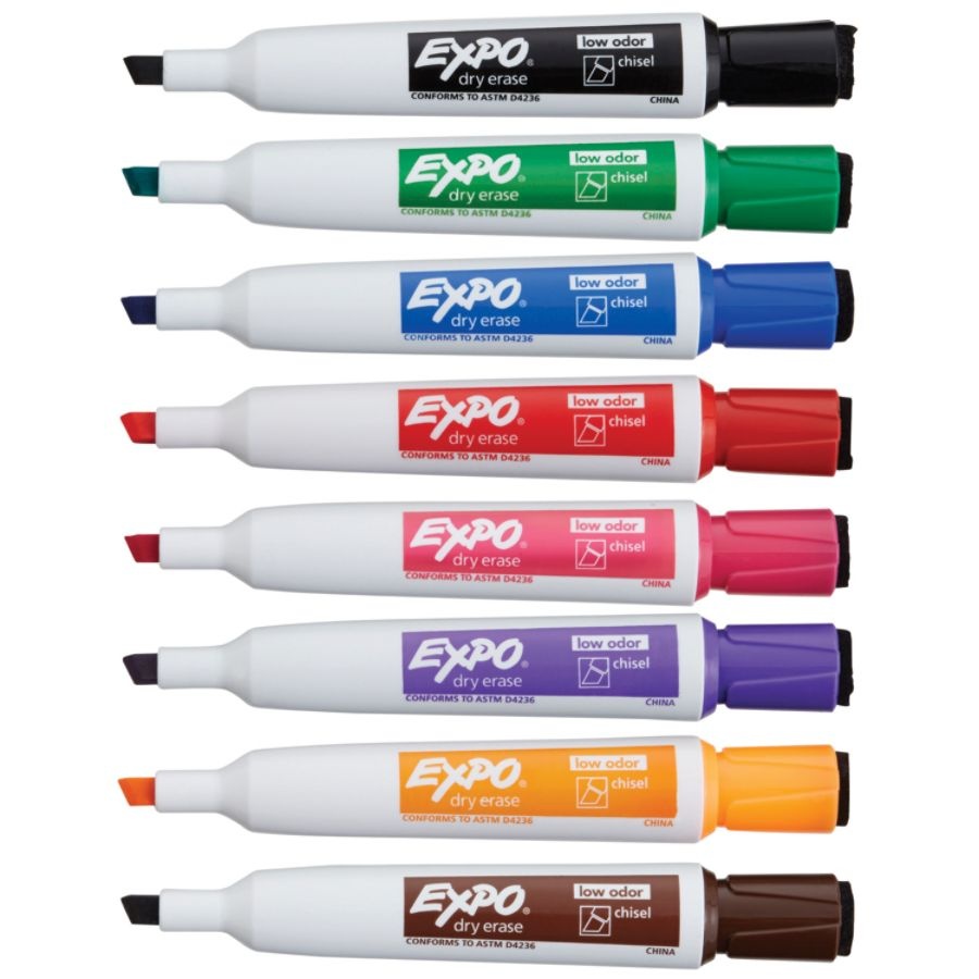 slide 5 of 8, Expo Dry Erase Marker Assorted Magnetic Eraser, 8 ct