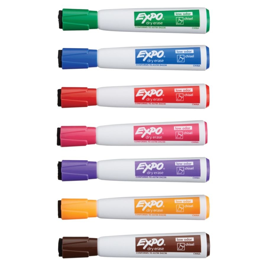 slide 4 of 8, Expo Dry Erase Marker Assorted Magnetic Eraser, 8 ct