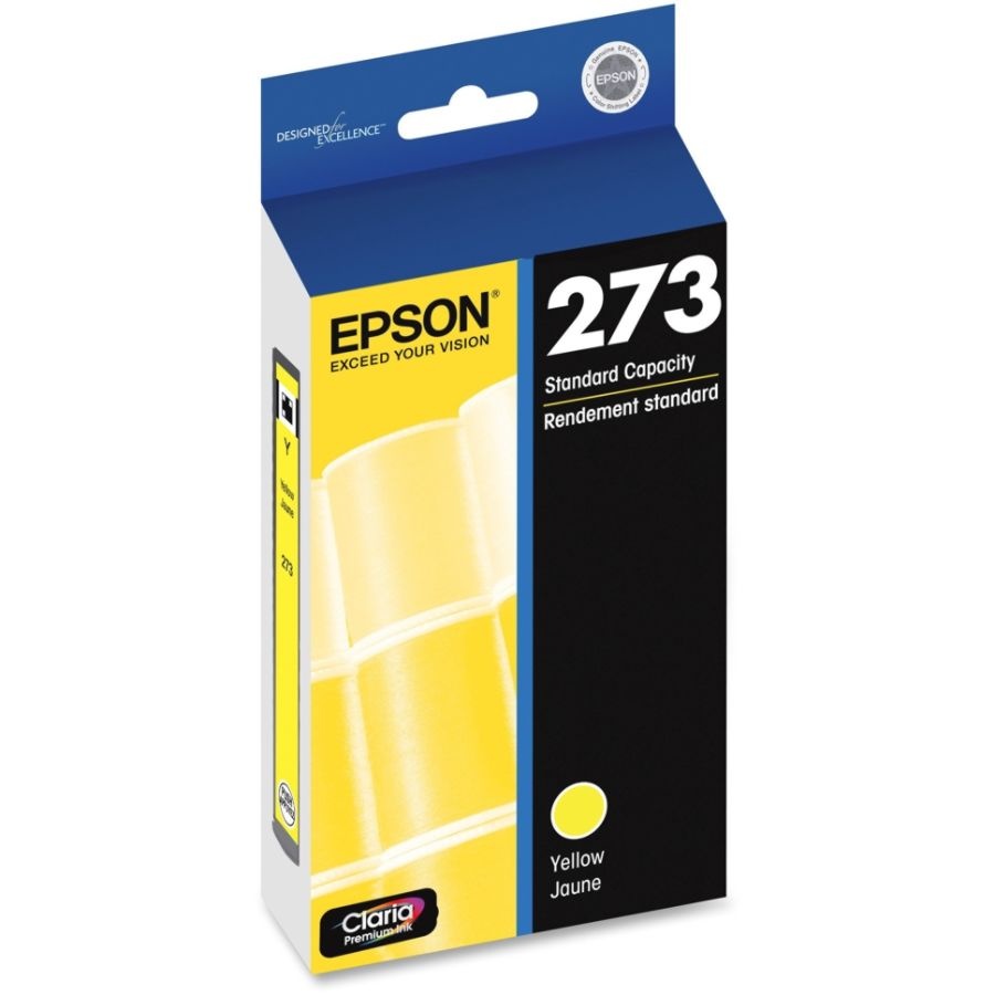 slide 3 of 3, Epson Claria, Premium 273 Yellow Ink Cartridge (T273420-S), 1 ct