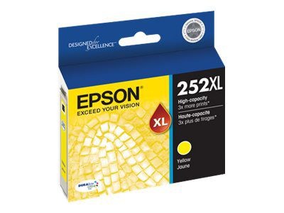 slide 3 of 3, Epson Durabrite Ultra T252Xl420-S High-Yield Yellow Ink Cartridge, 1 ct