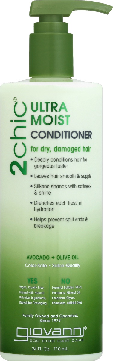 slide 2 of 6, Giovanni 2Chic Avocado & Olive Oil Conditioner, 24 fl oz