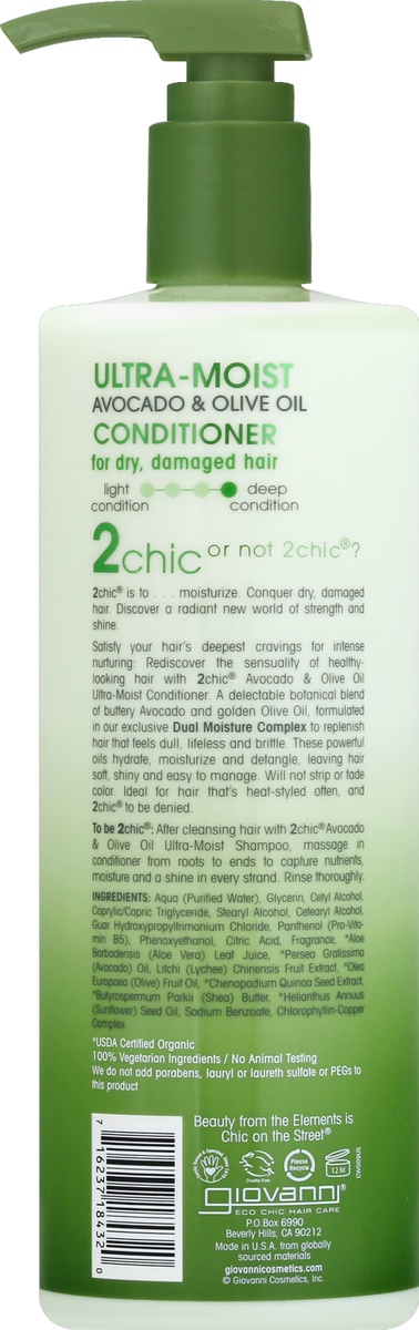 slide 3 of 6, Giovanni 2Chic Avocado & Olive Oil Conditioner, 24 fl oz