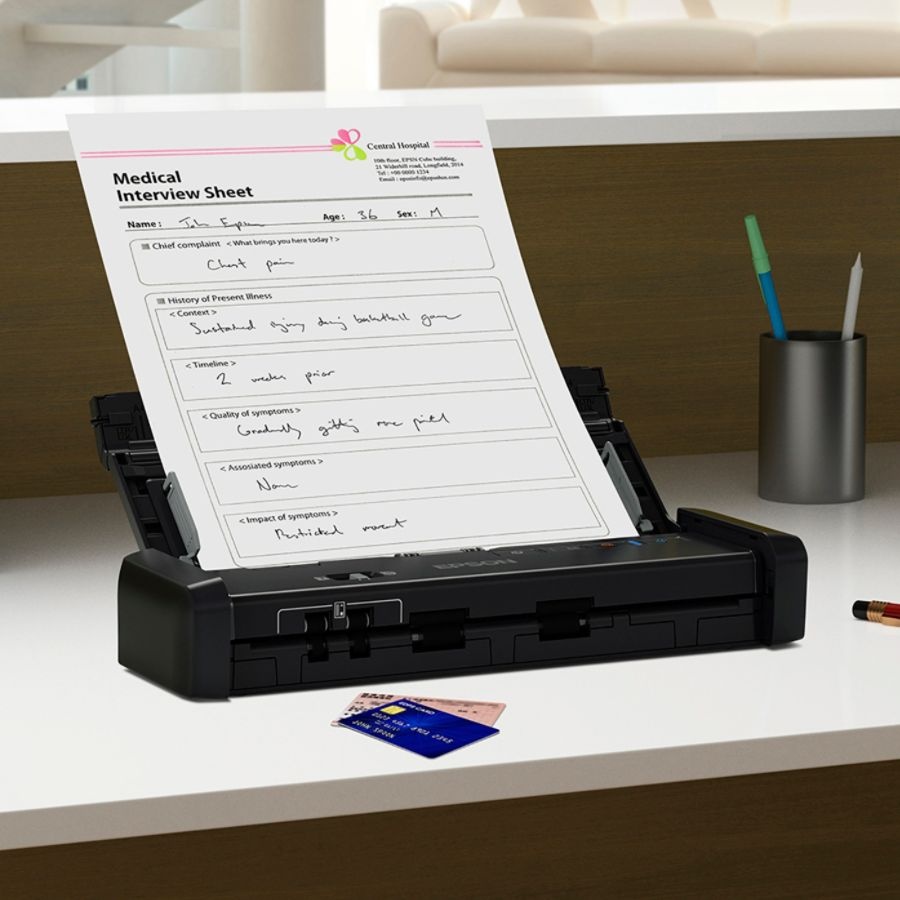 slide 5 of 10, Epson Workforce Es-200 Portable Duplex Document Scanner With Adf, 1 ct