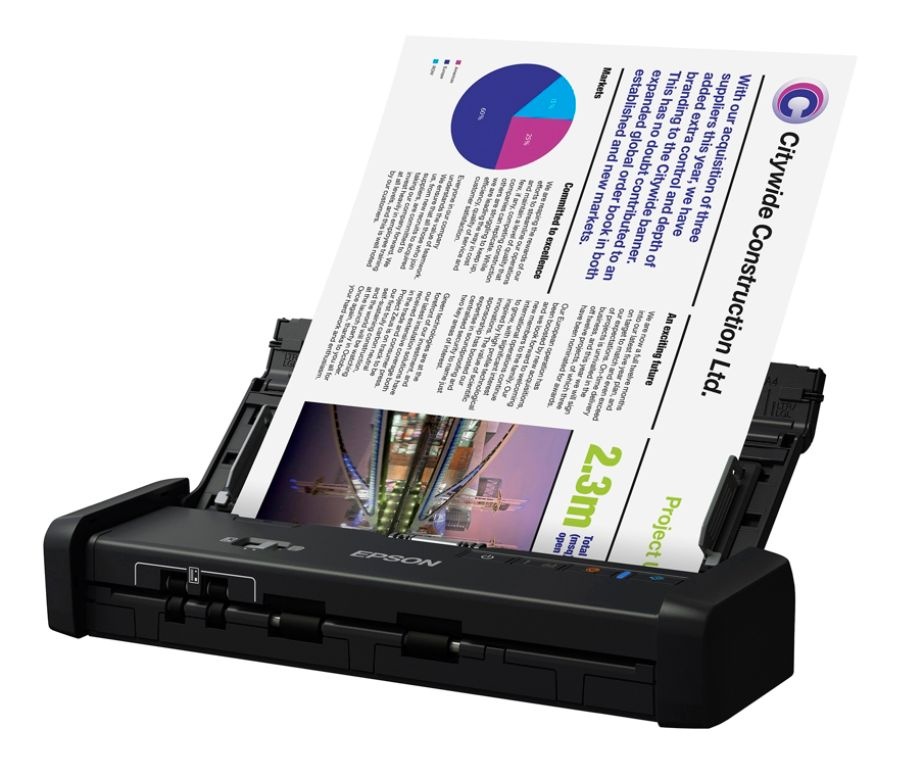 slide 7 of 10, Epson Workforce Es-200 Portable Duplex Document Scanner With Adf, 1 ct