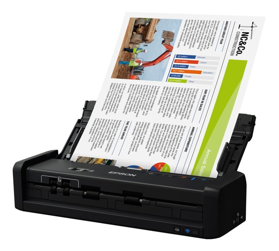 slide 9 of 10, Epson Workforce Es-300W Wireless Portable Duplex Document Scanner With Adf, 1 ct