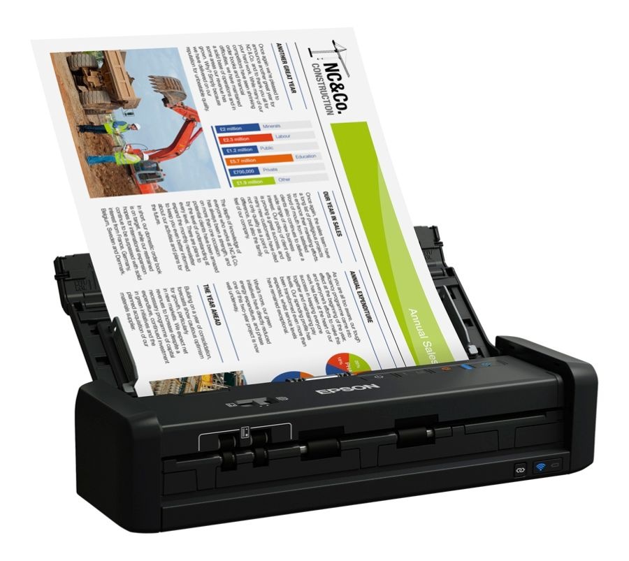 slide 10 of 10, Epson Workforce Es-300W Wireless Portable Duplex Document Scanner With Adf, 1 ct