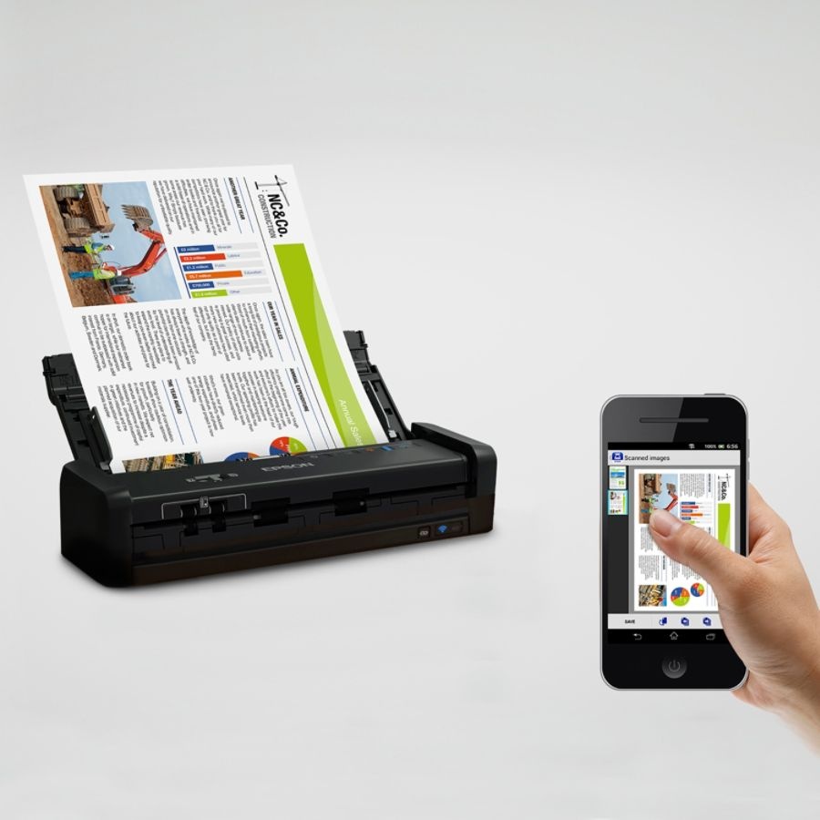 slide 7 of 10, Epson Workforce Es-300W Wireless Portable Duplex Document Scanner With Adf, 1 ct