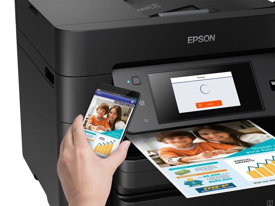 slide 3 of 10, Epson Workforce Pro Wf-4740 Wireless All-In-One Printer, Copier, Scanner, Fax, 1 ct