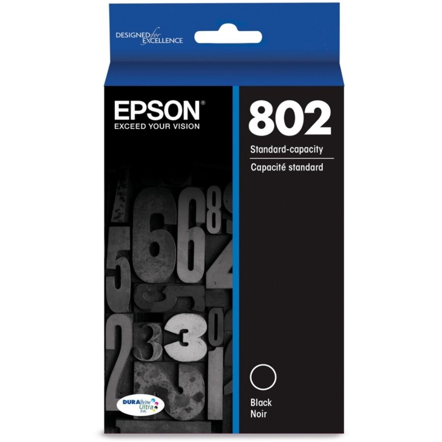 slide 2 of 3, Epson Durabrite Ultra T802120-S Black Ink Cartridge, 1 ct