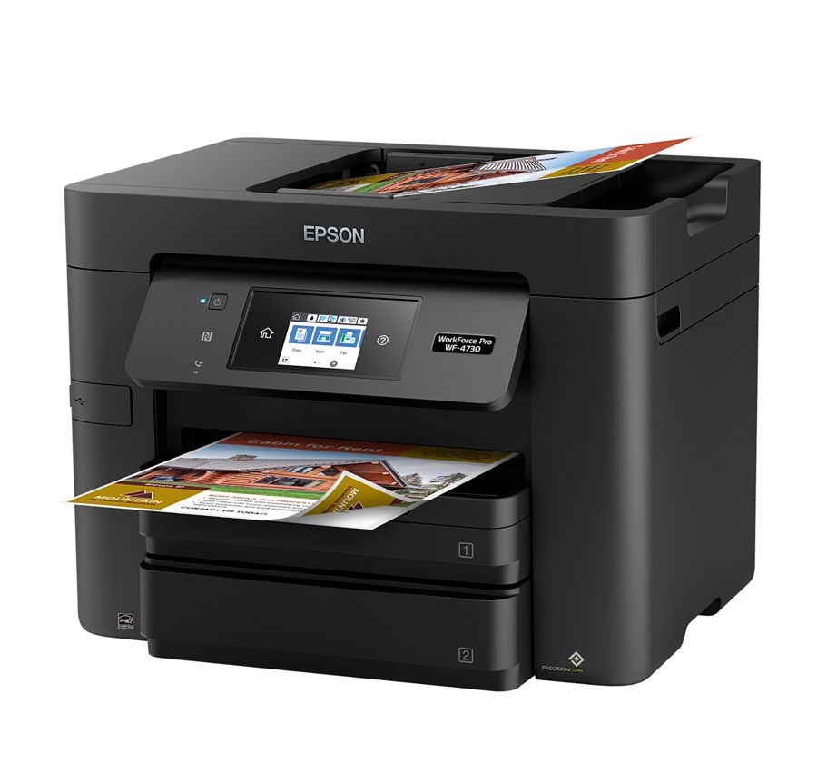 slide 3 of 10, Epson Workforce Pro Wf-4730 Wireless All-In-One Printer, Copier, Scanner, Fax, 1 ct