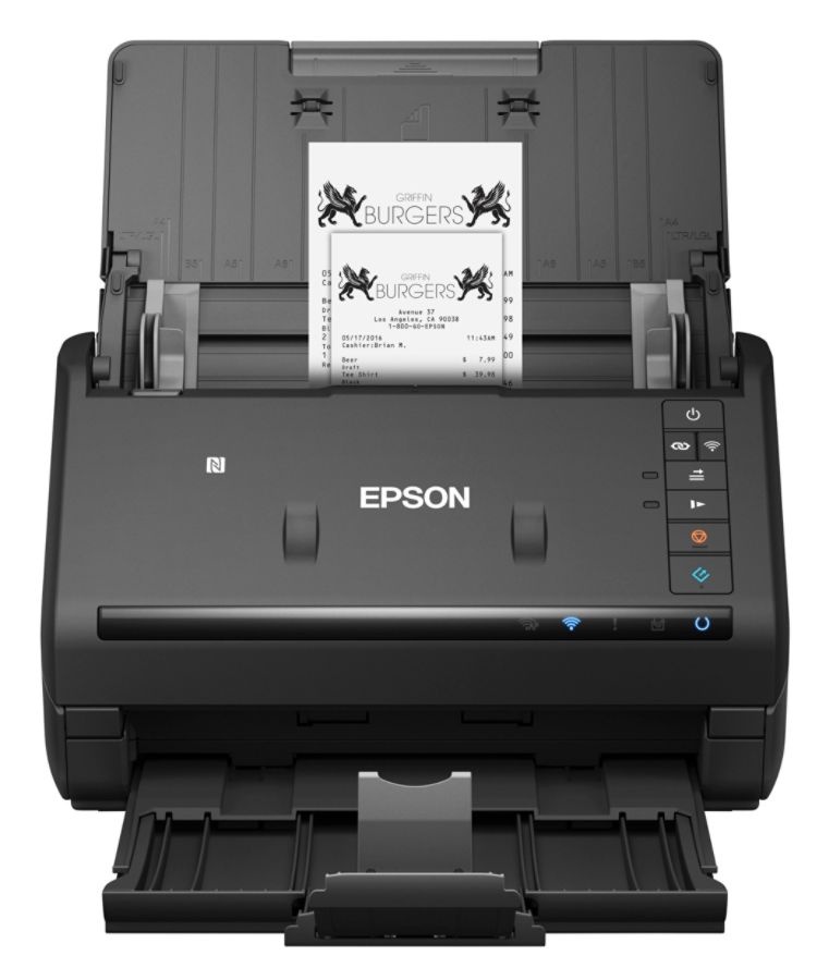 slide 3 of 10, Epson Workforce Es-500Wr Wireless Color Document Scanner: Accounting Edition, 1 ct