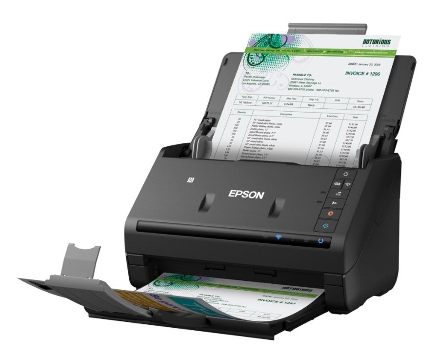 slide 4 of 10, Epson Workforce Es-500Wr Wireless Color Document Scanner: Accounting Edition, 1 ct