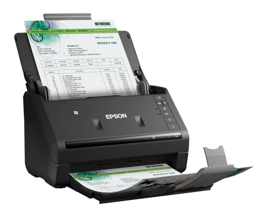 slide 2 of 10, Epson Workforce Es-500Wr Wireless Color Document Scanner: Accounting Edition, 1 ct