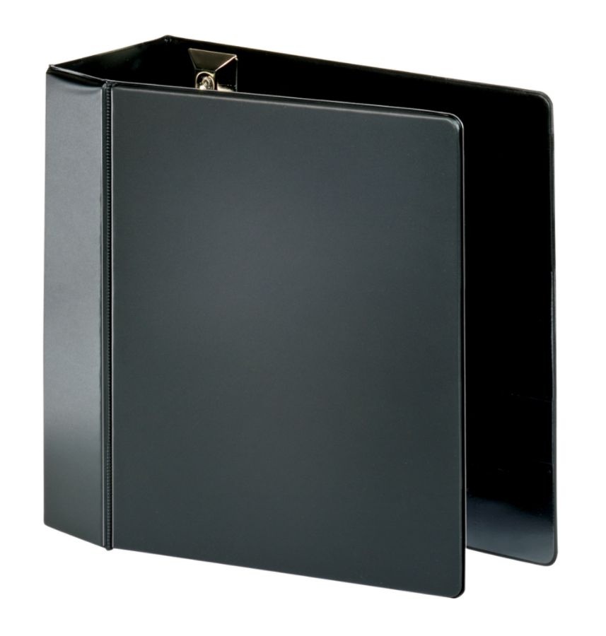 slide 3 of 5, Office Depot Brand Heavy-Duty D-Ring Binder, 3'' Rings, Black, 1 ct