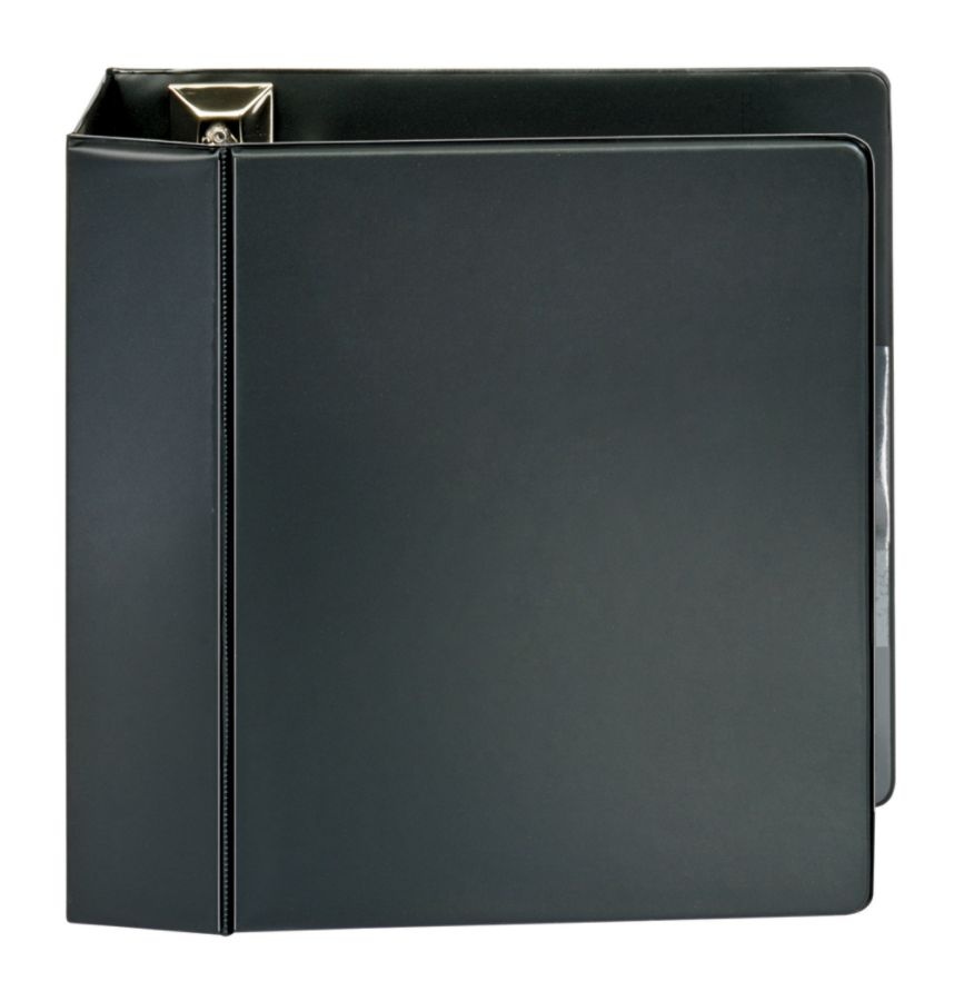 slide 4 of 5, Office Depot Brand Heavy-Duty D-Ring Binder, 3'' Rings, Black, 1 ct