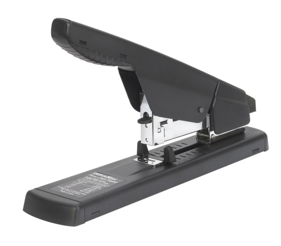 slide 2 of 2, OfficeMax 120-Sheet Stapler, Black, 1 ct