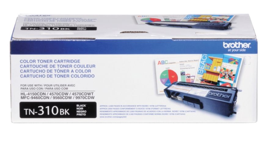 slide 3 of 9, Brother Tn-310Bk Black Toner Cartridge, 1 ct