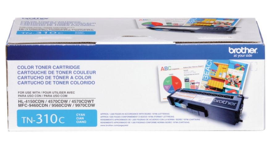 slide 2 of 10, Brother Tn-310C Cyan Toner Cartridge, 1 ct