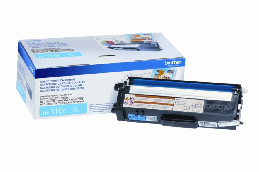 slide 4 of 10, Brother Tn-310C Cyan Toner Cartridge, 1 ct