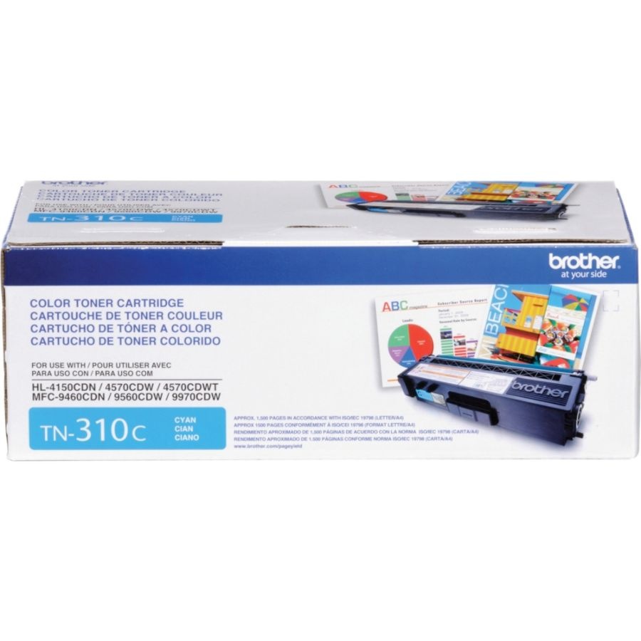 slide 8 of 10, Brother Tn-310C Cyan Toner Cartridge, 1 ct