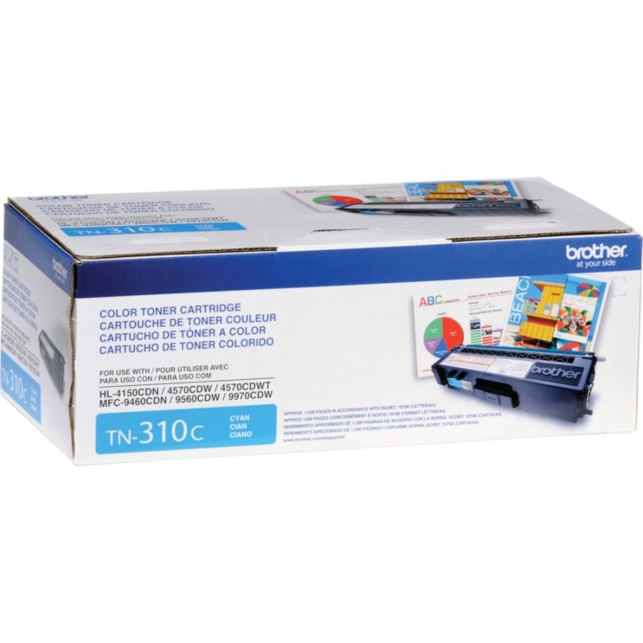 slide 10 of 10, Brother Tn-310C Cyan Toner Cartridge, 1 ct