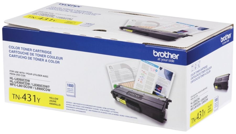 slide 4 of 6, Brother Tn431Y Yellow Toner Cartridge, 1 ct