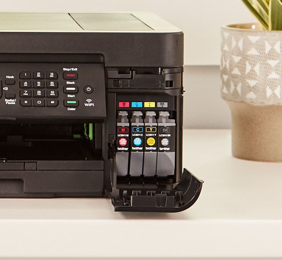slide 5 of 7, Brother International Compact Wireless Color Inkjet All-In-One Printer, Copier, Scanner, Fax, Mfc-J497Dw, 1 ct