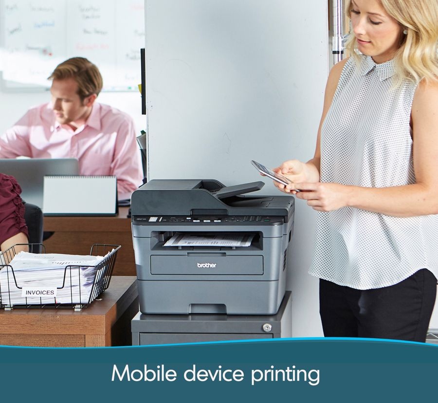 slide 3 of 10, Brother Mfc-L2710Dw Compact Wireless Monochrome Laser All-In-One Printer, Scanner, Copier, Fax, 1 ct