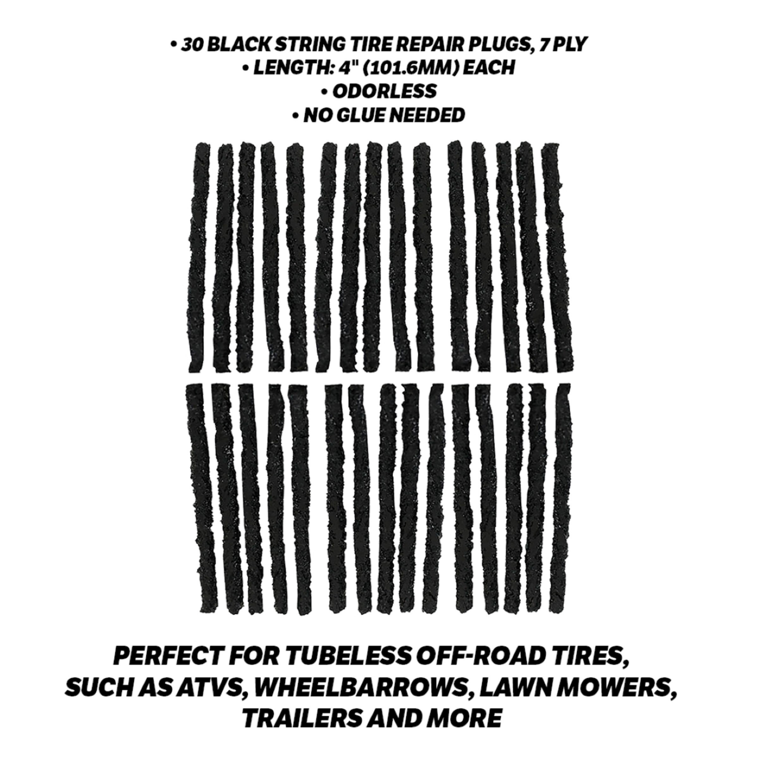 slide 3 of 3, Slime Tire Repair Plugs, 30 ct