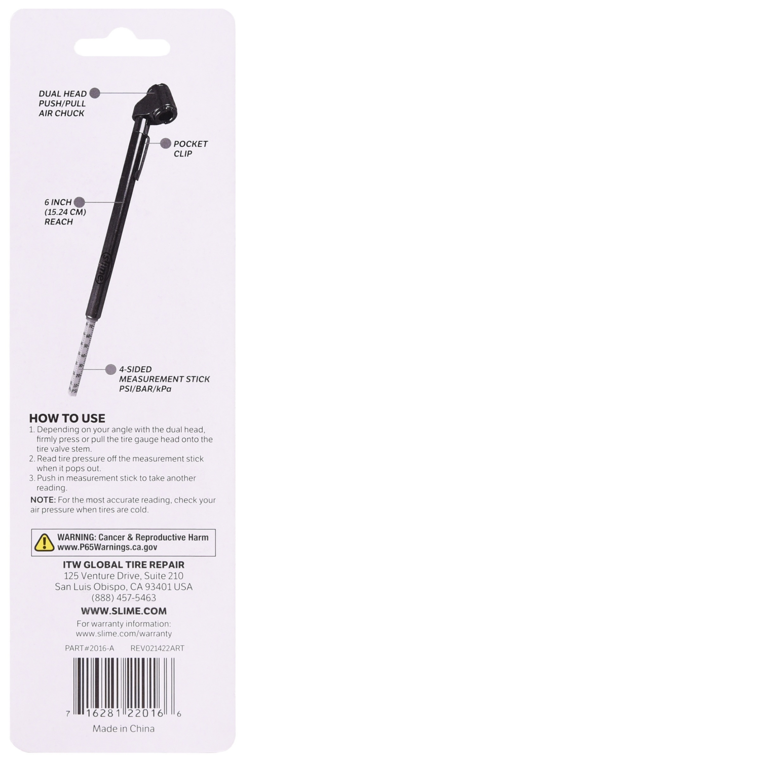 slide 2 of 3, Tire Gauge Dual Head, 1 ct