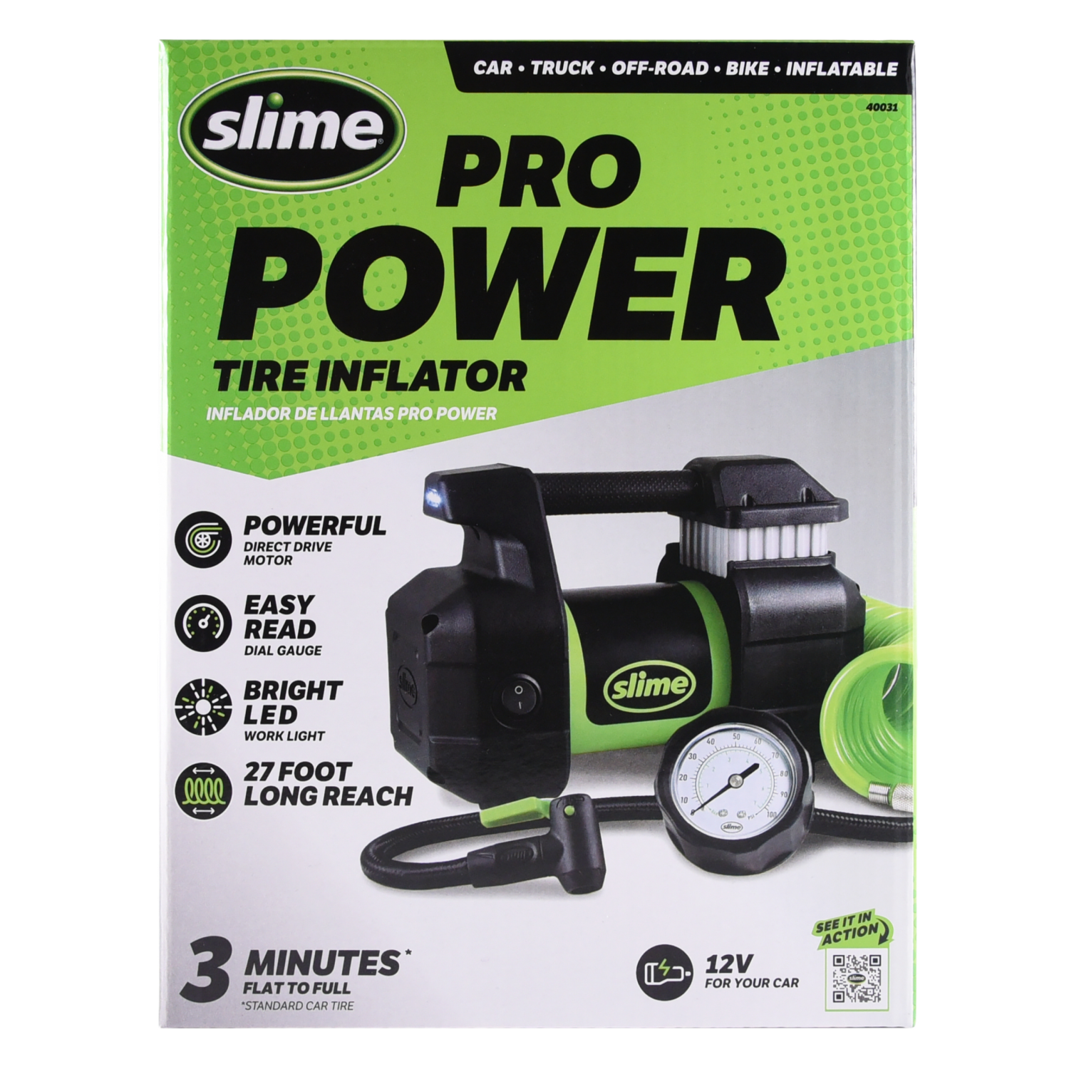 slide 2 of 8, Slime 120 Volt Inflater Compressor, 120 ct