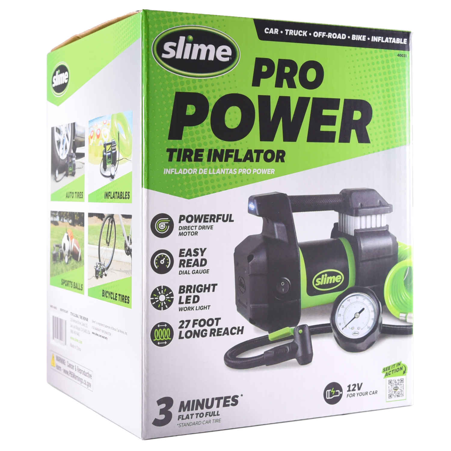 slide 7 of 8, Slime 120 Volt Inflater Compressor, 120 ct