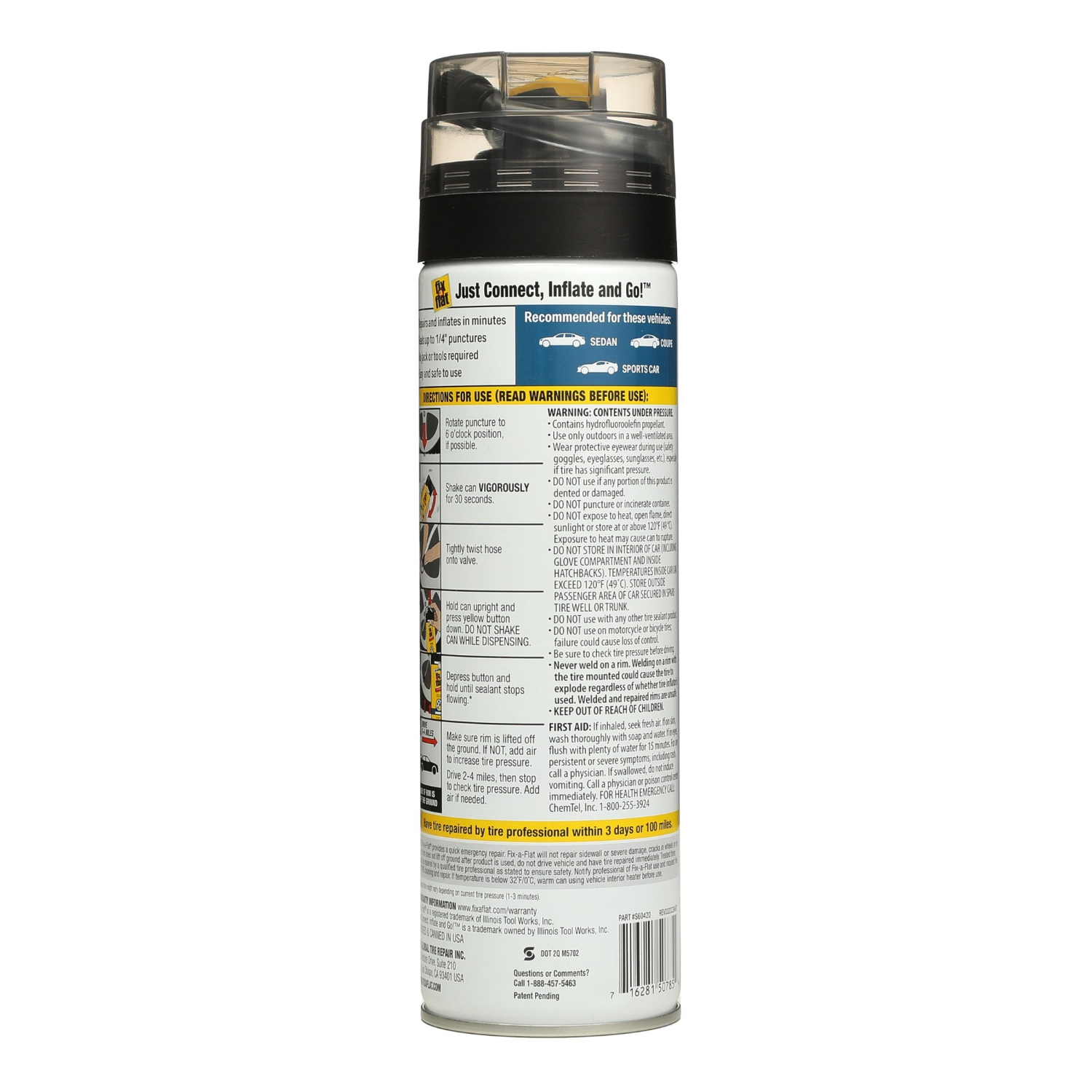 slide 2 of 4, Fix a Flat Standard Tire Tire Sealant 16 oz, 16 oz