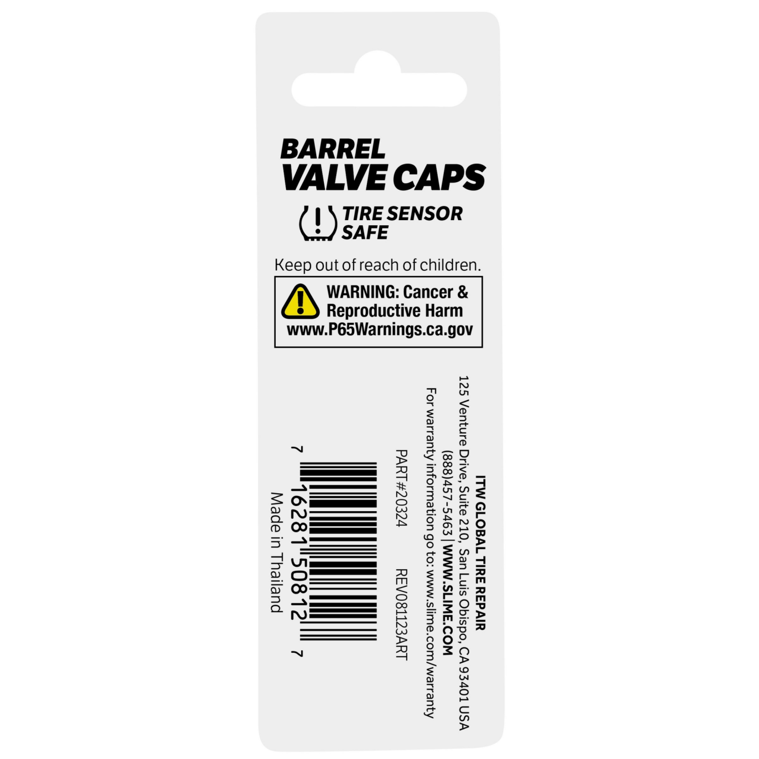 slide 2 of 2, Slime Barrel Valve Caps, Black, 1 ct