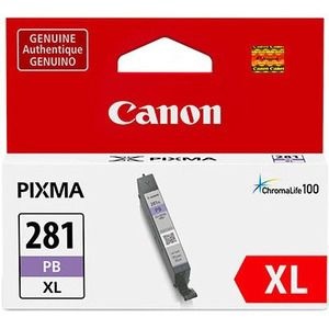 slide 2 of 2, Canon Ink Tank, Cli-281, High-Yield, Photo, Blue, 1 ct