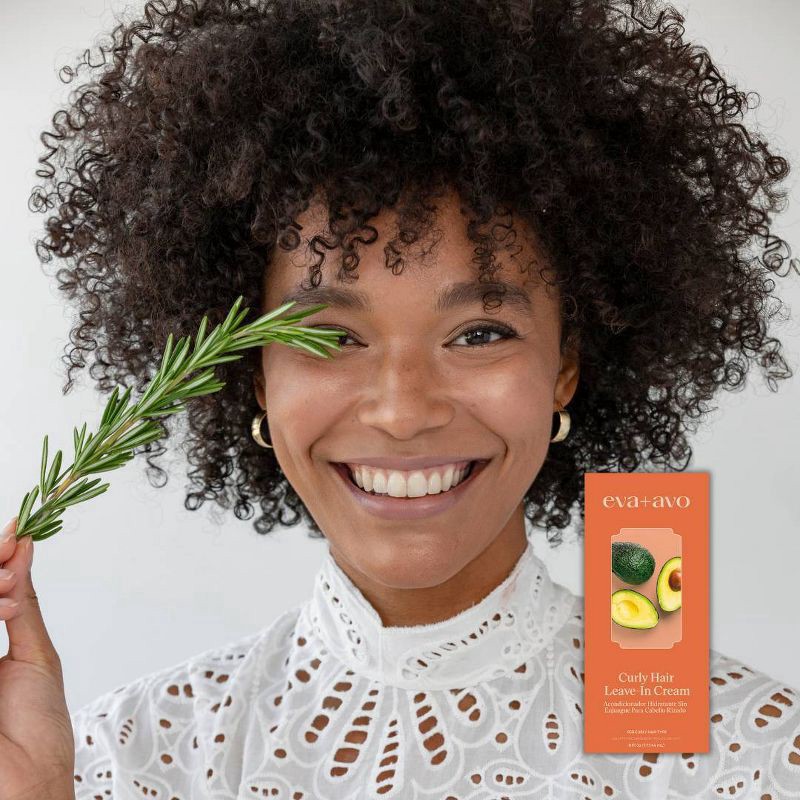 slide 4 of 4, Eva+Avo Curly Hair Leave-In Cream 6 fl oz, 6 fl oz